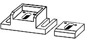 Matrizenhalter längs, Matrize längs Matrizenhalter längs, Matrize längs